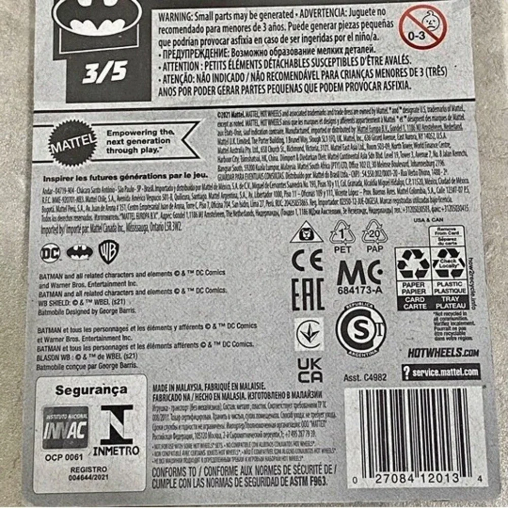 Hot Wheels Batmobile 78/250 Batman 3/5 Tooned‎ Classic TV Series 1:64 Car 2022